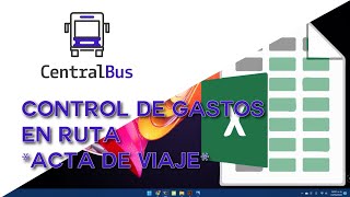 Control de gastos en corrida - Acta de viajes | Sistema de venta de boletos
