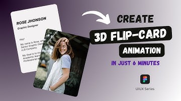 How to Design a Flip Card Animated - Figma Tutorial - UiUx