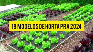 19 Modelos perfeito de hortas para 2024.