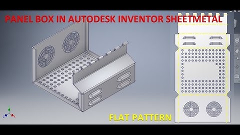 Panel Box in Autodesk Inventor Sheet Metal || Electric panel design in Inventor || 3d drawing cad