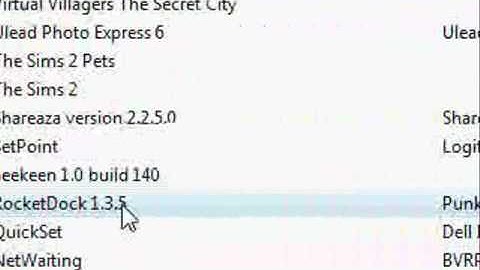Add or remove software programs from windows vista