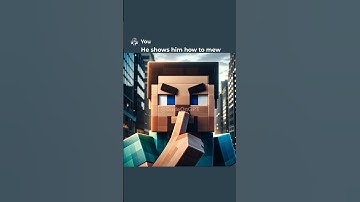 Minecraft Steve’s Mewing Spreads Everywhere 🤫🧏‍♂️ #ai #aiart #chatgpt #mewing