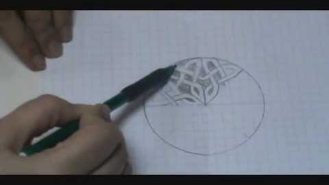 Circular Celtic Knotwork pattern