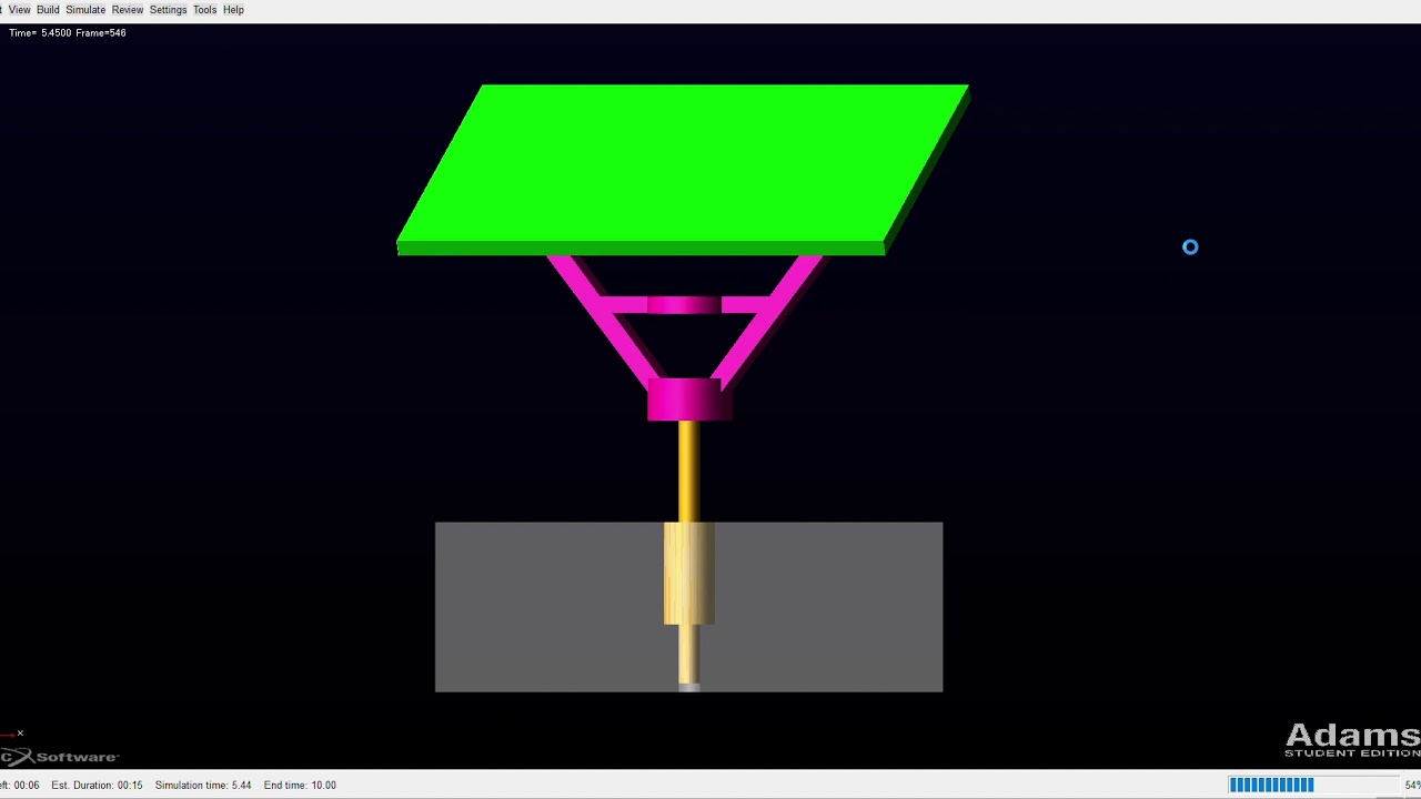 Tracker Solar Inmotion Solar tracker motion study in ADAM - YouTube