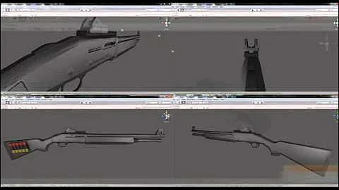 Blender/Unity 3D weapons