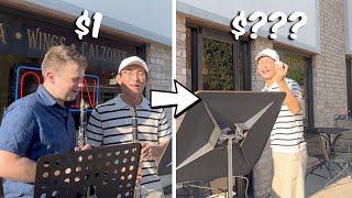 Can You Buy Dinner ONLY By Playing Clarinet?