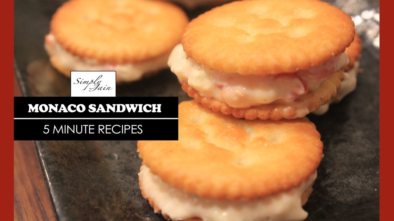 5 Minutes Monaco Sandwich | How To Make Biscuit Starter | Simply Jain