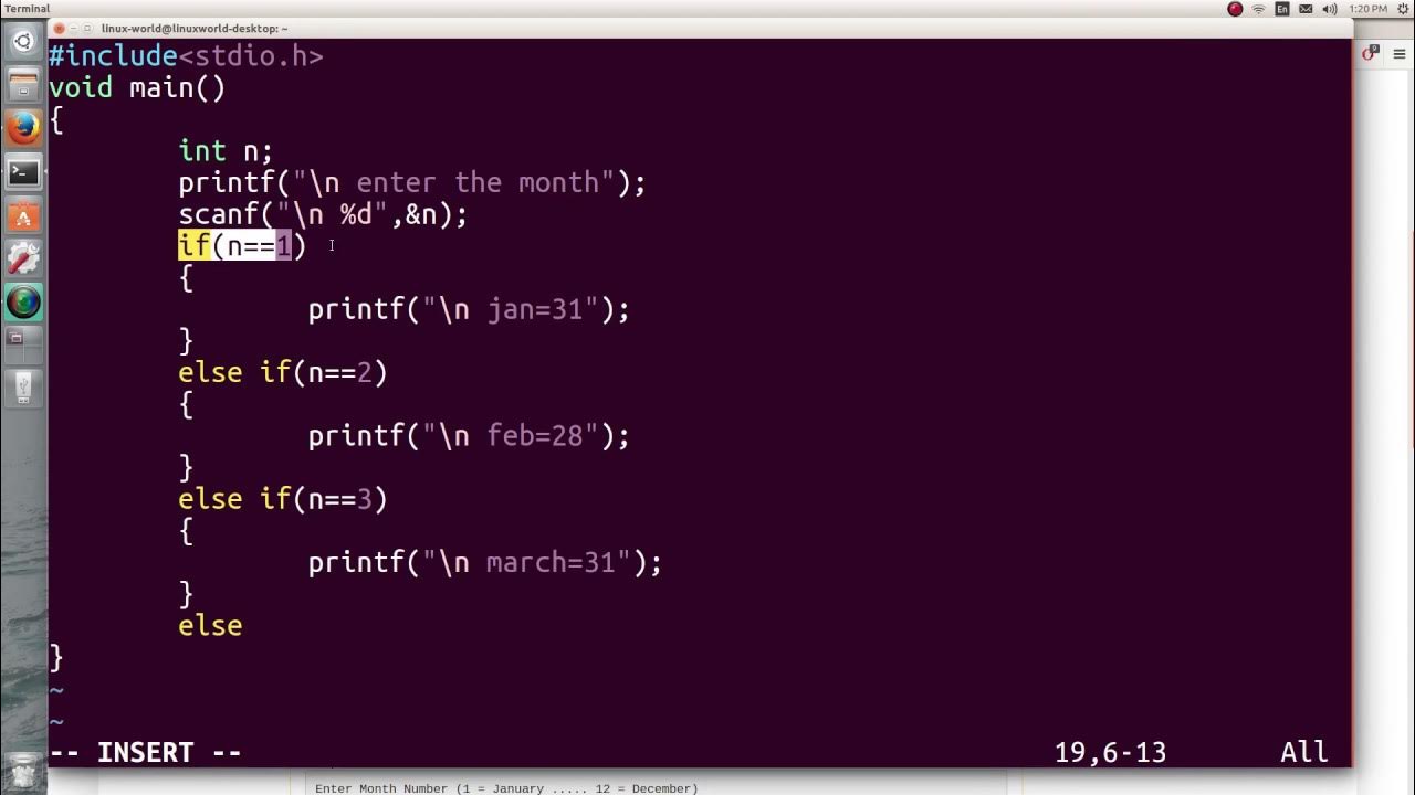 C program to print number of days in any month - YouTube