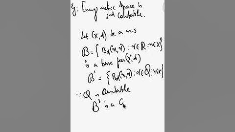 Topology- Second Countability