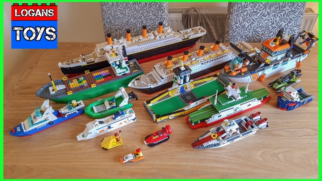 our lego boat collection !!! - youtube