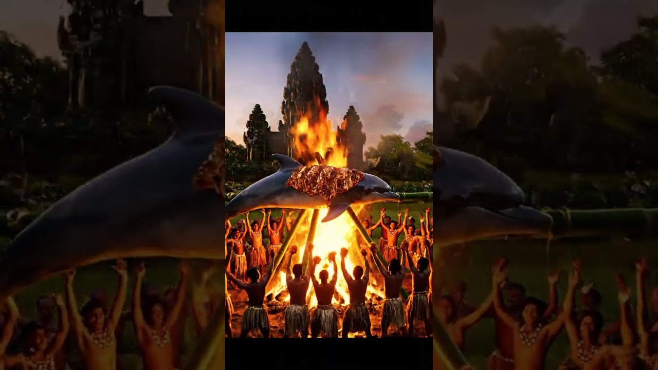 Tribe people hunting animals 