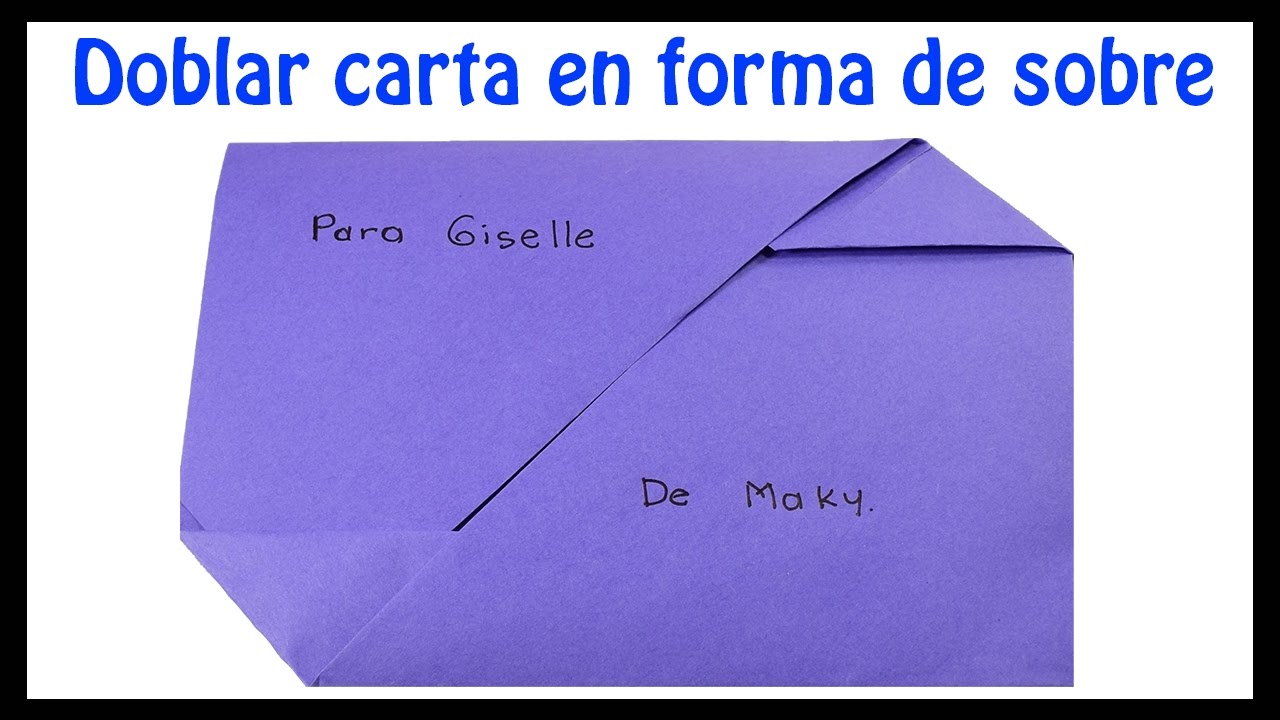 como doblar una carta formal