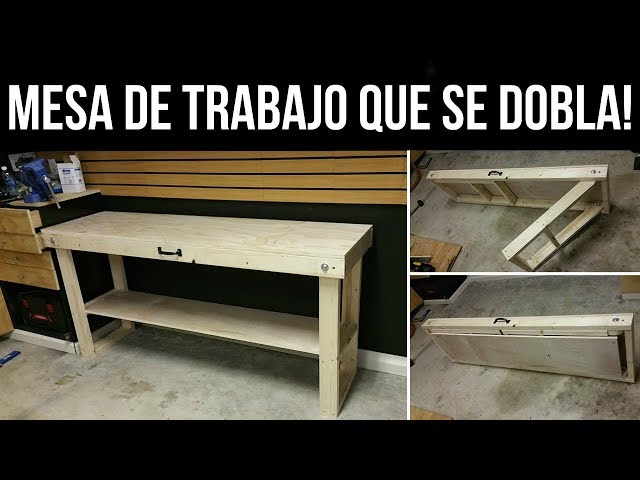 Como hacer mesa Plegable De Trabajo 