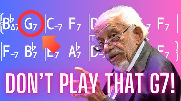 Top Barry Harris tip to improve your Rhythm Changes