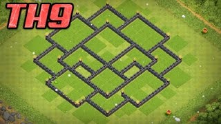 Clash Of Clans:Aldea Ayuntamiento 9 Farming | Diseño Farming | TH9