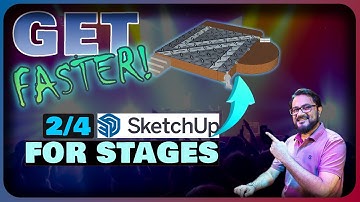 About Modeling Faster and Materials [2/4] | @SketchUp  WEB | FREE 3D Stage Design Tool !
