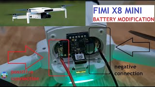 Easy Battery Modification on New Fimi Mini x8 Drone.  (part 1) Home Made Battery Mode.