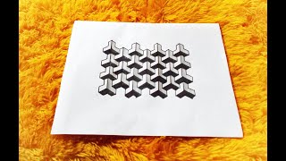 HOW TO DRAW 3D OPTICAL ILLUSSION DRAWING