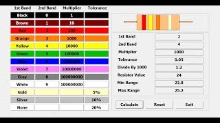 How to Create a Resistor Colour Code Calculator Using VBA in Excel  -  Full Tutorial screenshot 5