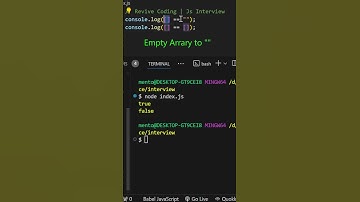 JS Interview Trick: Comparing Empty Arrays Explained! #JavaScript