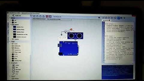 SimulIDE Sensor Ultrasonik