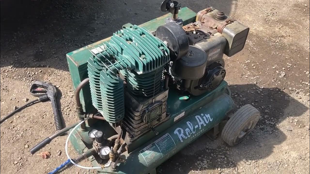 How I fixed my rusted air tank a gas compressor conversion 8hp briggs