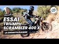 Triumph scrambler 400 x  essai 2024