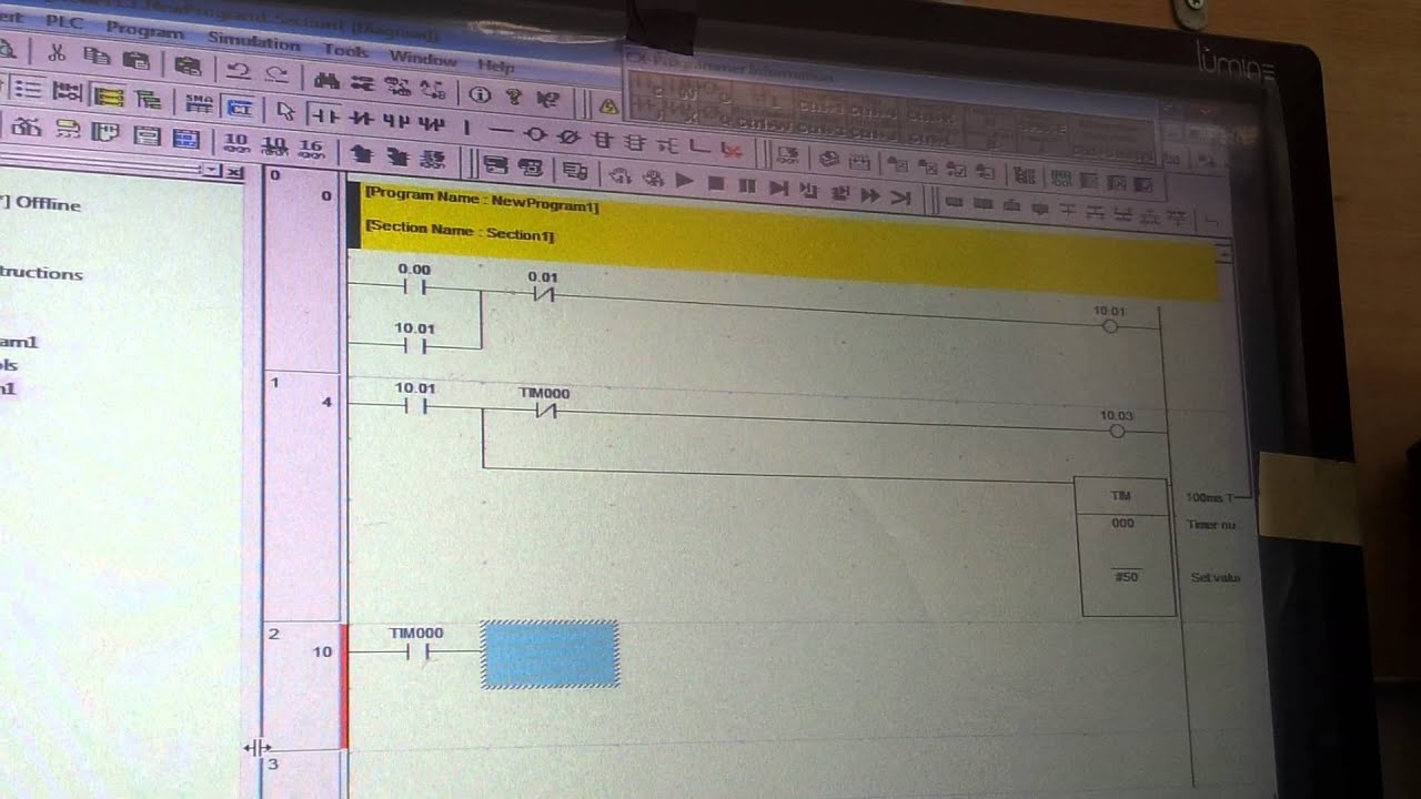 Membuat Program PLC omron CPM2A Star Delta - YouTube