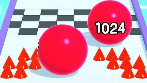 BALL RUN 2048 LEVEL GAMEPLAY ( ANDROID & IOS GAMEPLAYS )