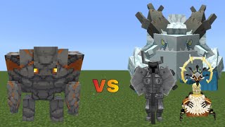 Redstone Golem (Goety) vs Mowzies Mobs | Minecraft Java | Mob Battle