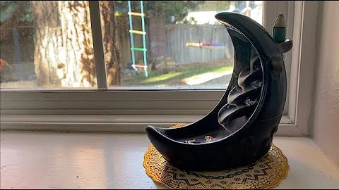 Coolego New Moon Incense Waterfall Review | Ceramic Incense Burner, Backflow Incense Holder