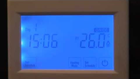 Thermafloor NZ Touch-Screen Thermostat