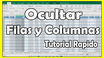 Como Ocultar Filas y Columnas en Excel muy fácil paso a paso