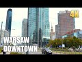 Warsaw 🇵🇱 Poland September 2022 Small Walk (Ultra HDR 4K 60FPS)  Walking Tour Ambiance Video