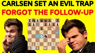 Carlsen Used a Deadly Trap BUT… Forgot the Follow-up 😂