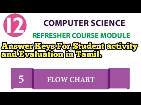 12th Computer Science 5th Unit Refresher course Module answer key in Tamil.