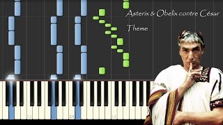Miniatura del video "Astérix & Obélix contre César - Theme - PianoTutorial"