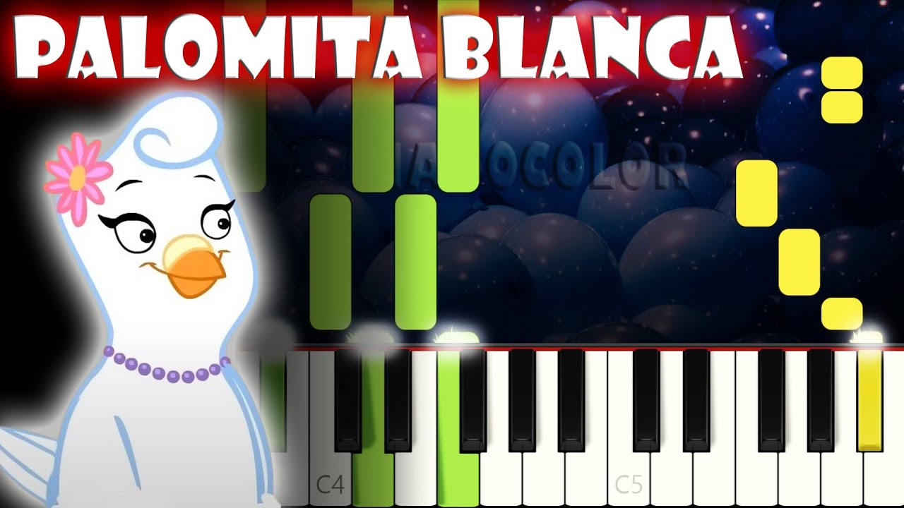 Palomita Blanca | Piano Cover | Tutorial | Karaoke