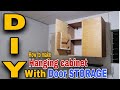 DIY How to make a Hanging Cabinet with Door Storage| Paano Gumawa ng Cabinet na may Door Storage