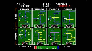 Tecmo Super Bowl 1993 (Genesis) Buffalo Bills Season Week 2 vs Dallas Cowboys