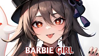 Nightcore - Barbie Girl | Lyrics (Ezra Hazard)