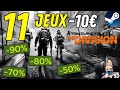  11 jeux incroyables  moins de 10   steam    10 euros le jeu     promos  steep 