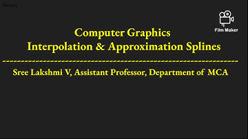 Interpolation and Approximation Curves