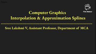 Interpolation and Approximation Curves