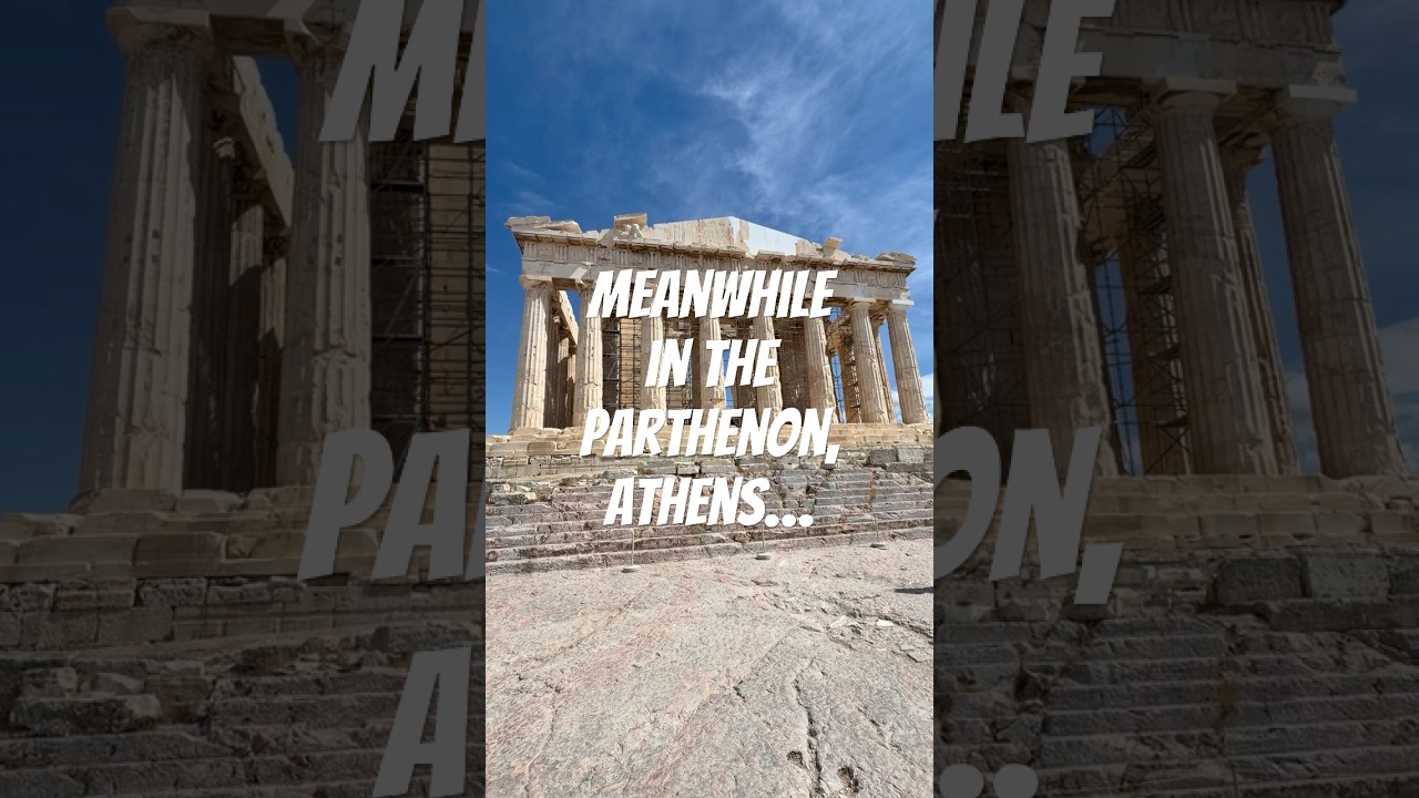 Meanwhile in the Parthenon…# #travel #shorts #cruise #greece #epic # #travelbucketlist