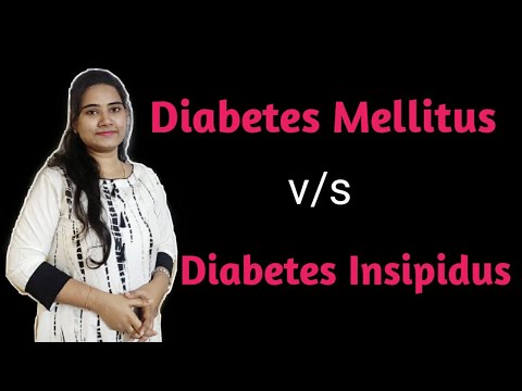 Difference between Diabetes Mellitus and Diabetes Insipidus/ Role of Insulin and Glucagon