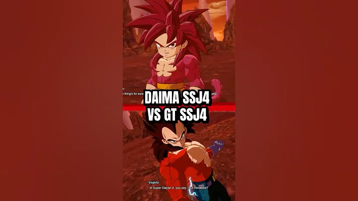 What Happens when Super Saiyan 4 Daima Goku Meets SSJ4 GT Vegeta in Dragon Ball Sparking Zero?