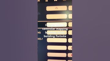How to update controller mapping building repair building Fortnite