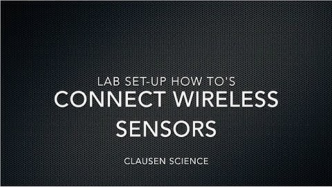 How to Connect Vernier Wireless Dynamic Sensors System to Laptops