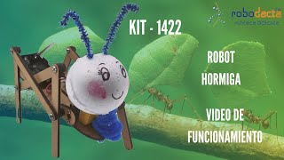 KIT-1422. ROBOT HORMIGA. FUNCIONAMIENTO. - YouTube